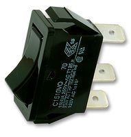 ARCOLECTRIC   C1510VQASB   Rocker Switch, Non Illuminated, SPDT, On-On, Black, Panel, 20 A