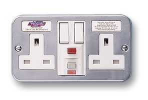 SOCKET, 2GANG, RCD, LATCHING - More Details