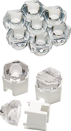 LED lens Luxeon III & V Star, 126/128, Polymer