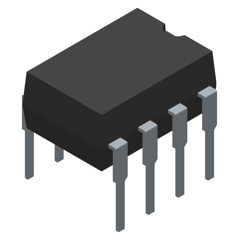 2-Ch MOSFET Gate Driver, 1.5A, PDIP-8
