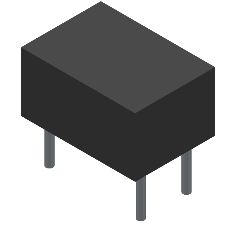 Pulse Transformer 1:1 500Vrms 1.5Ohm Prim. DCR 49pF 4 Terminal PC Pin Thru-Hole