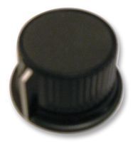 MULTICOMP   CP-LB28-6-1D   KNOB, 28MM, BLACK, CAP 3.2 SHAFT