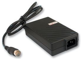 ELPAC POWER SUPPLIES MW6509-D5F-NC-BK AC/DC Power Supply, Medical, Mains Plug Sold Separately, 100 V, 240 V, 65 W, 9 V, 7.2 A