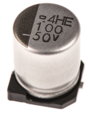100uF 50V Radial Aluminum Electrolytic Capacitor