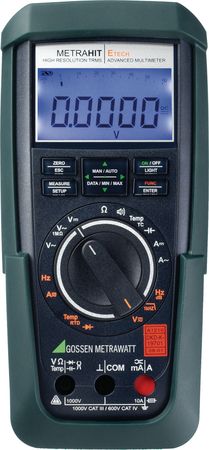Multimeter digital TRMS AC+DC 60000 digits 1000 VAC 1000 VDC 10 ADC, METRAHIT ETECH, Gossen Metrawatt