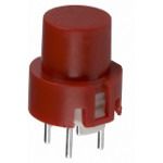 Illuminated Pushbutton Switch SPST-NO 100mA 32VDC Red