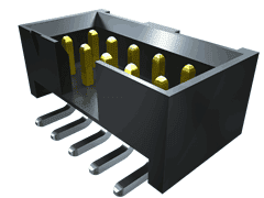 Conn Shrouded Header HDR 40 POS 2mm Solder ST Thru-Hole