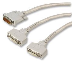 VIDEK         2118I             Audio / Video Cable Assembly, DVI-I Plug, DVI-I Socket, x 2, 0.98 ft, 300 mm, White