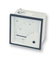 HOBUT   D72A10   Analogue Panel Meter, Flame Retardant, Calibrated At 23C, AC Current, 0A to 10A, 68 mm, 68 mm