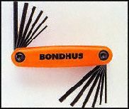 BONDHUS         12550             TOOLS, SETS HEX BITS
