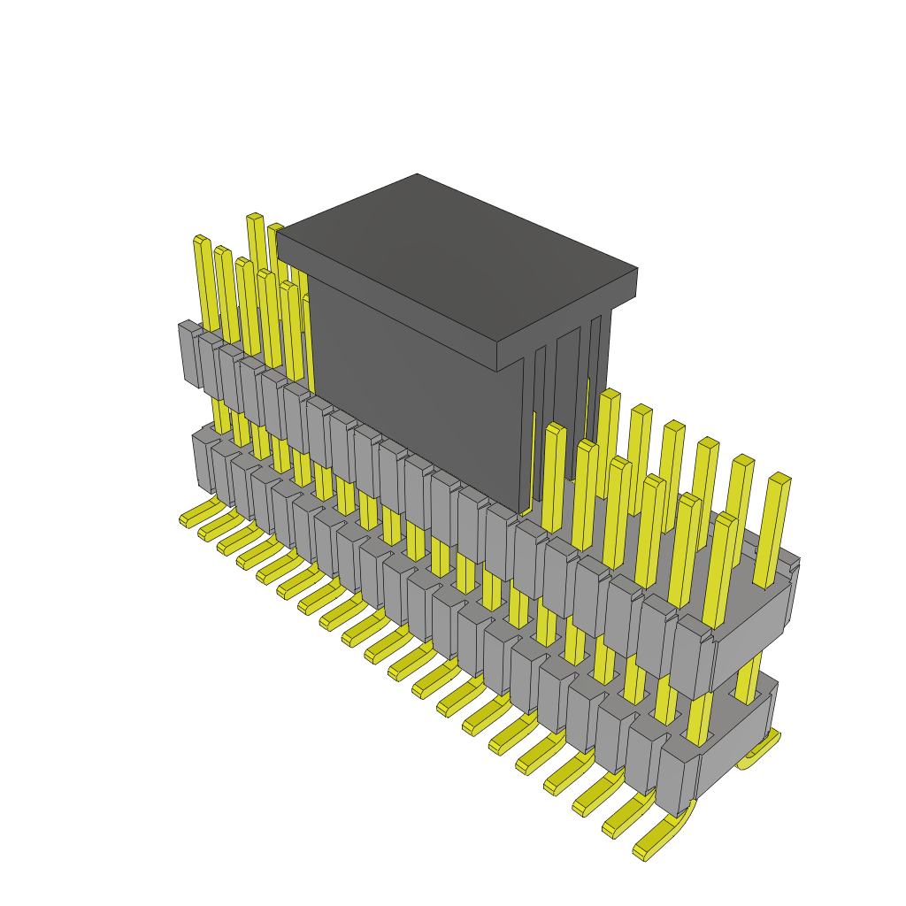 Conn Board Stacker HDR 40 POS 1.27mm Solder ST SMD Tube