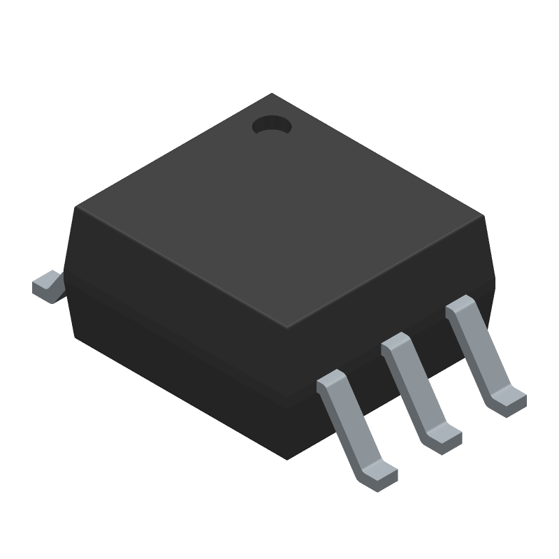 High Noise Immunity, 3.3V/5V, 10Mbit/sec Logic Gate Output (Open Collector) Optocoupler, 3000-TUBE