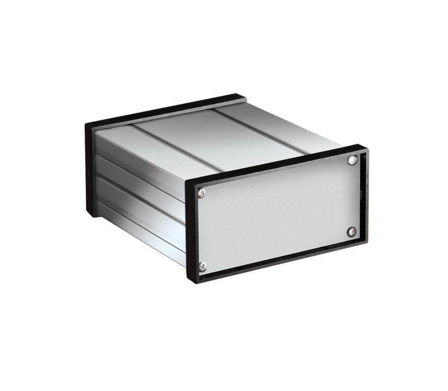 BOX ALUM BLACK/SLV 6.96LX3.14W