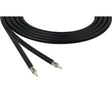 Coaxial Cable Tape/Braid Foam High Density Polyethylene 18AWG 6.95mm 300VAC Black 152.4m Reel