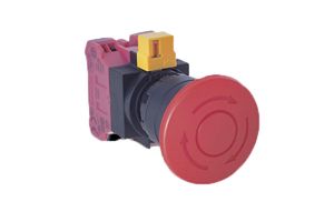 Switch Emergency Stop N.C. 3PST Mushroom Button 10A 440VAC 220VDC 745.7VA Screw Panel Mount