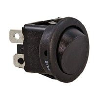Illuminated Rocker Switch SPST 10A 125VAC Black Nylon