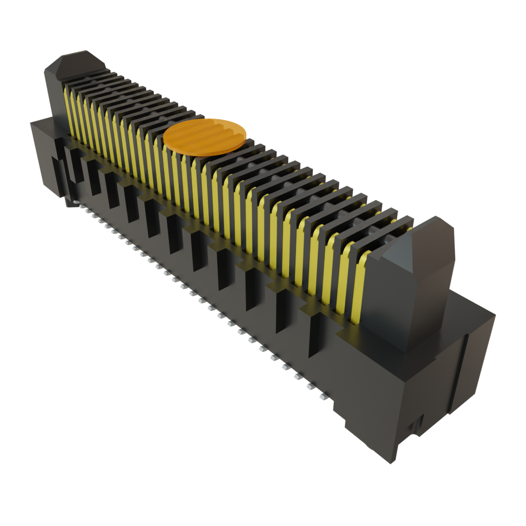 60-Contact HDR Micro High Speed Terminal Strip, 0.8mm Pitch, 2 Rows, Solder Termination