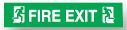 UNBRANDED         S61L - SAV             SIGN, MAN FIRE EXIT MAN