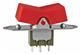 Illuminated SPDT Rocker Switch, 6A 250VAC, Red, Solder