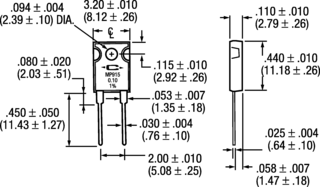 15W 100mR 1% Through-Hole Resistor, Radial, TO-126