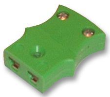 Socket, T/C Mini K Line; Cable Diameter Max: 3mm; Colour: Green; Operating Temperature Max: 220°C; Thermocouple Type: K