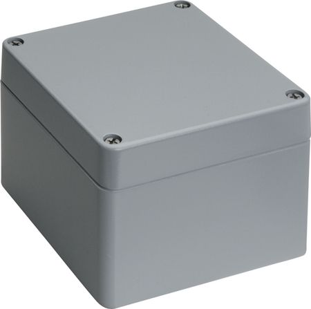 Universal housing dark grey 140 x 140 x 90 mm Aluminium IP 66 EUROMAS, 01.141409.0/A121, Bopla
