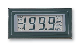 Digital Panel Meter, LCD, 3-1/2 Digits, DC Voltage, 0mV to 200mV