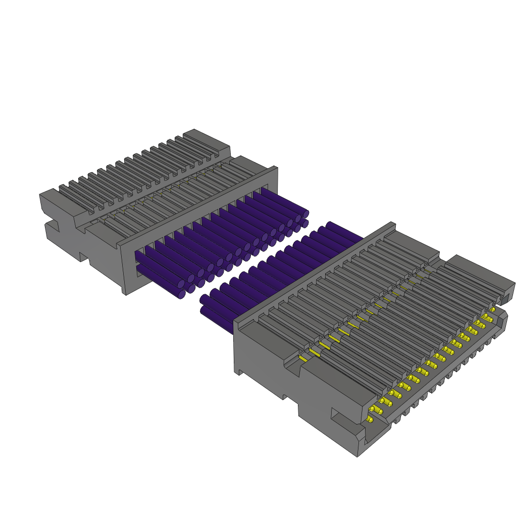 Cable Assembly Discrete Wire 0.101m 28AWG Terminal Strip to Terminal Strip 30 to 30 POS HDR-HDR Crimp-Crimp Bulk