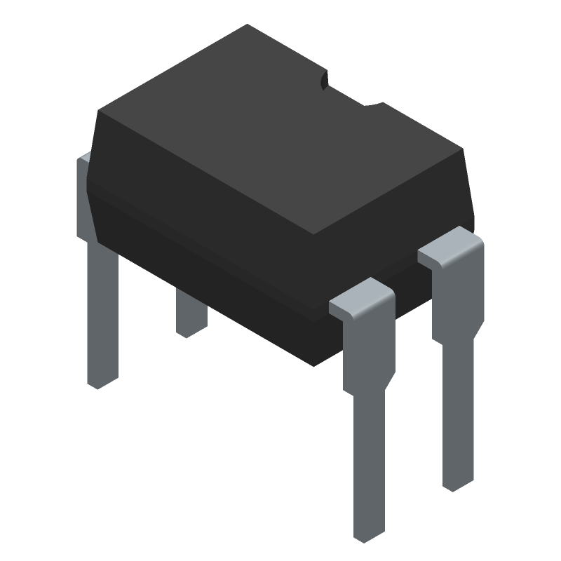 Transistor Optocoupler, 5kV Isolation, 35V VCEO, 600% CTR, PDIP