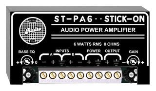 RDL SIX-WATT UTILITY AMPLIFIER, FREQUENCY RESPONSE: 35 HZ-20 KHZ, THD: .35 %, INPUT: 10 KOHM, 400 MV (LINE LEVEL), POWER REQUIREMENTS: 24-33 VDC, 350 MA, GROUND REFERENCED, NUMBER OF CHANNELS: 1
