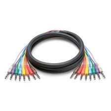 6FT 8-CHANNEL SNAKE CABLE 1/4IN TO 1/4IN BALANCED
