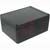 Enclosure;  NEMA4;  Polycarbonate;  Flame Retard;  Black/Blk Cover;  6.5x4.92x2.95in