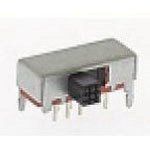 Slide Switch, DP3T, Latched, Solder Terminal, Through Hole-right Angle