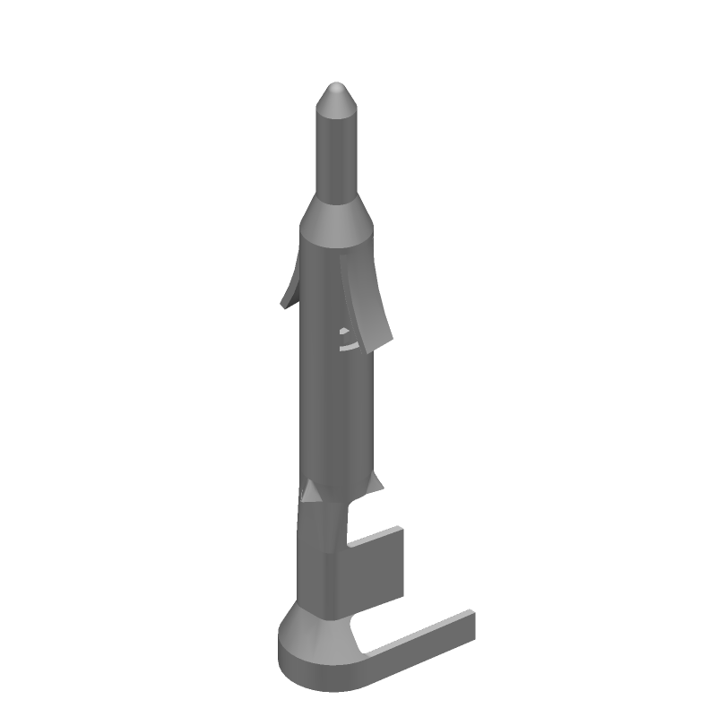 Power Contact Pin, Male, Crimp, 18-22AWG, 600V, 7A