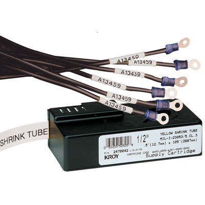 KROY         2470001             Wire Marker, 3:1, 3.175 mm, 3.2 mm, 3.2mm x 2.75m, Blank