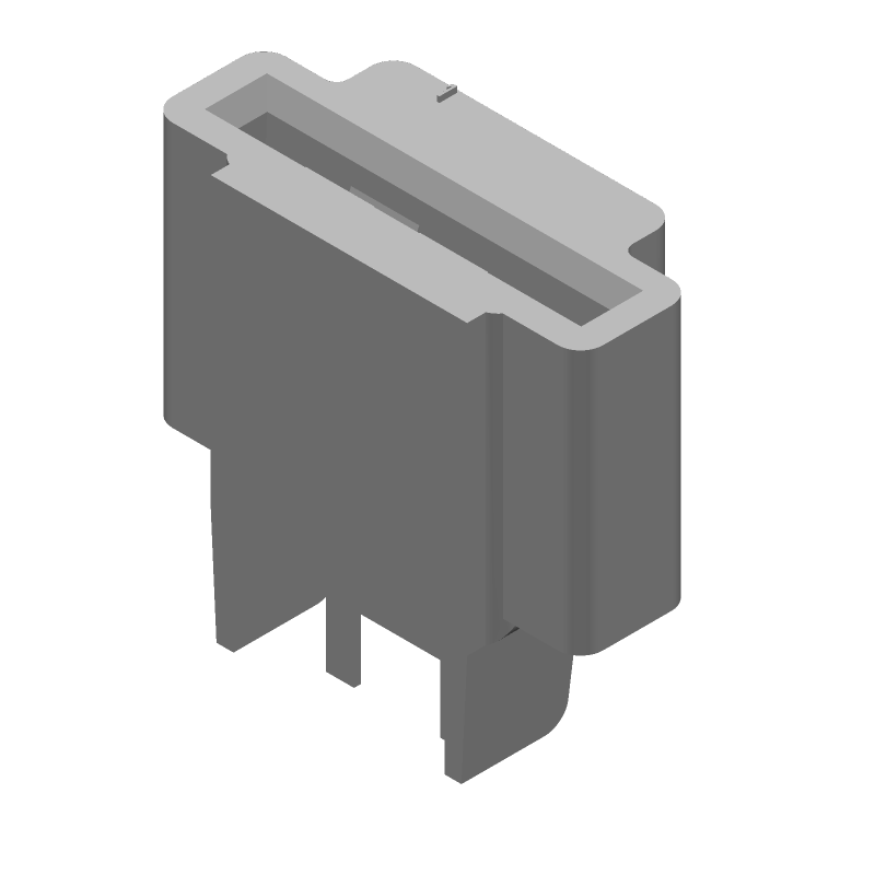 2 Pos FFC/FPC ZIF Conn, 2.54mm Pitch, Solder ST Thru-Hole