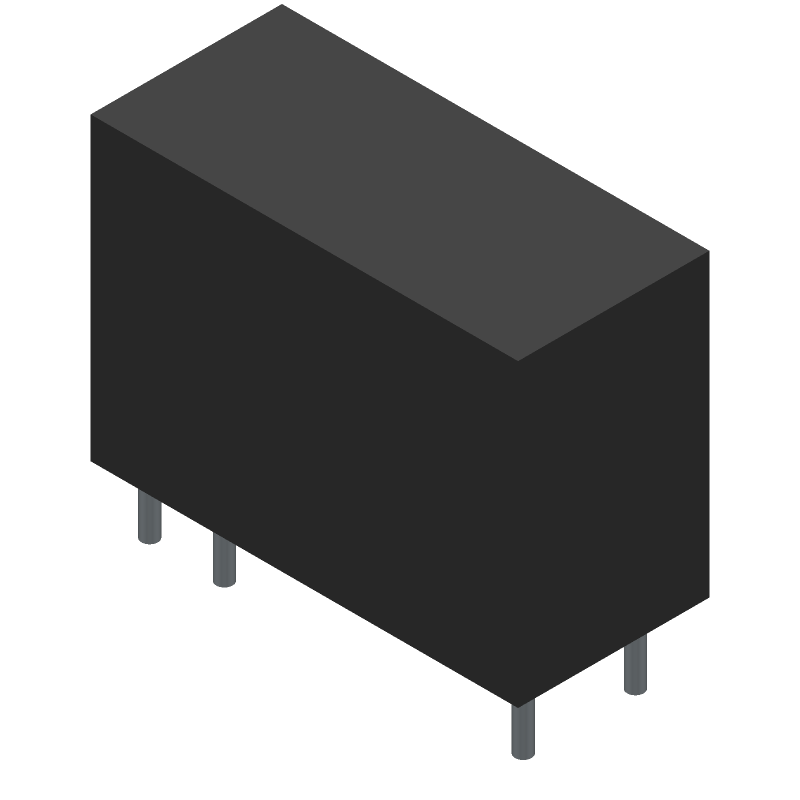 24VDC Coil Relay, DPST, 5A/30VDC Contact, Through Hole