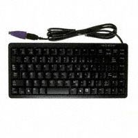 USB/PS2 Wired Keyboard, 86-Key, 50M Cycles, Black