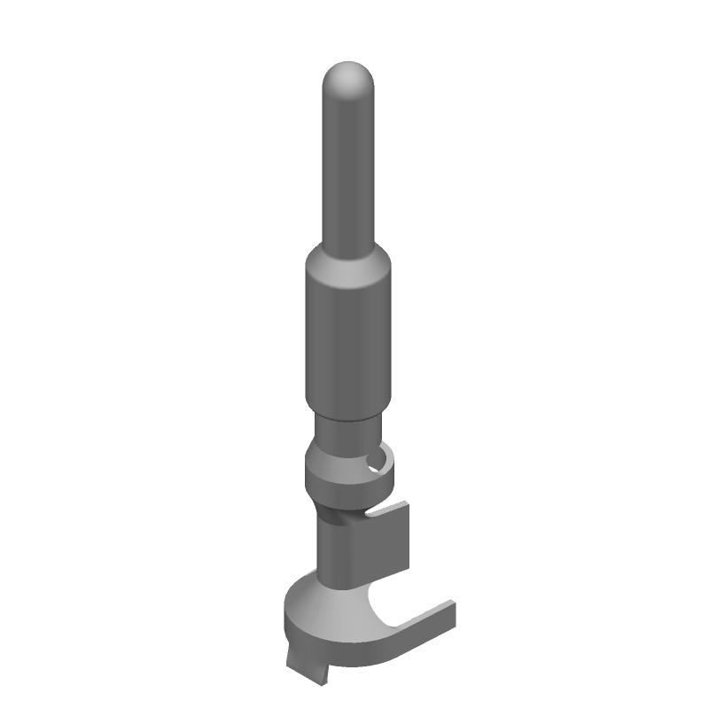 Male Crimp Signal Contact, 7A/19A, 600V, 14-20AWG, Tin Brass