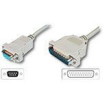 CABLE AT ADAPT DB9F-DB25M .25M