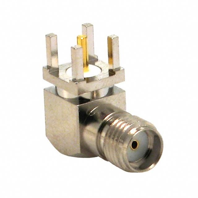 SMA Right Angle Connector, 50 Ohm, Gold Contact, PTFE Dielectric