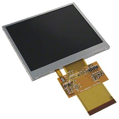 3.5" LCD Display, 320x240, LED, Resistive Touch, Serial/Parallel/RGB