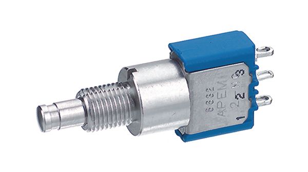 SPDT Pushbutton Switch, 4A 125VAC, Solder Lug, Panel Mount