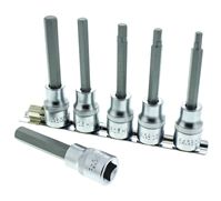 6 Piece S2 Steel 5; 6; 7; 8; 10; 12 mm Hexagon Bit