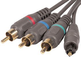 COMPONENT AUDIO/VIDEO CABLE, 1.5FT, BLACK - More Details