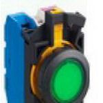 Pushbutton;  CW Series;  Plastic Bezel;  Flush;  Illum;  1NO,  Mom;  24VDC;  Grn