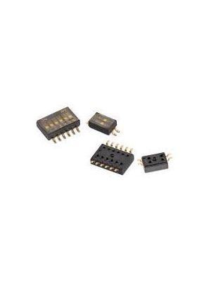 10-Pos SPST Slide DIP Switch, 25mA 24VDC, SMD Gull Wing