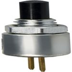 SPST-NO Pushbutton Switch, 0.15A 28VDC, Black Actuator