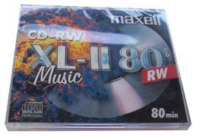 MAXELL   CD-R 80 RW MUSIC   CD-RW, SINGLE