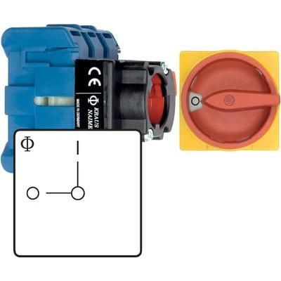 Isolator switch 20 A 1 x 90 ° Red, Yellow Kraus & Naimer KG10B T203/01 FT2 1 pc(s)